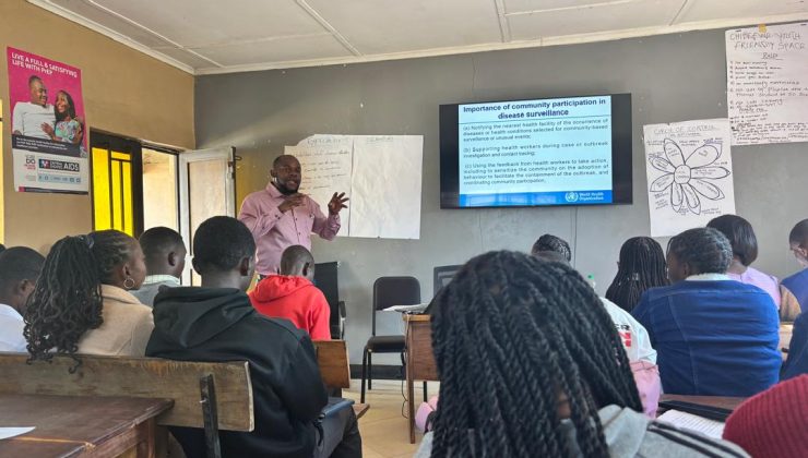 ECAP II CBS Training - Community participation in disease surveillance, Kabwe ECAP II Community Based Surveillance training session in Kabwe, slide on community participation in disease surveillance