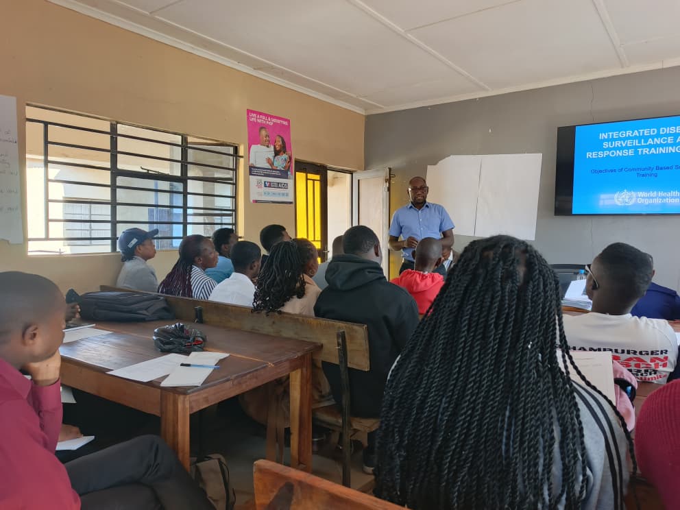 Community Case Workers attending ECAP II Integrated Disease Surveillance and Response training in Mkushi